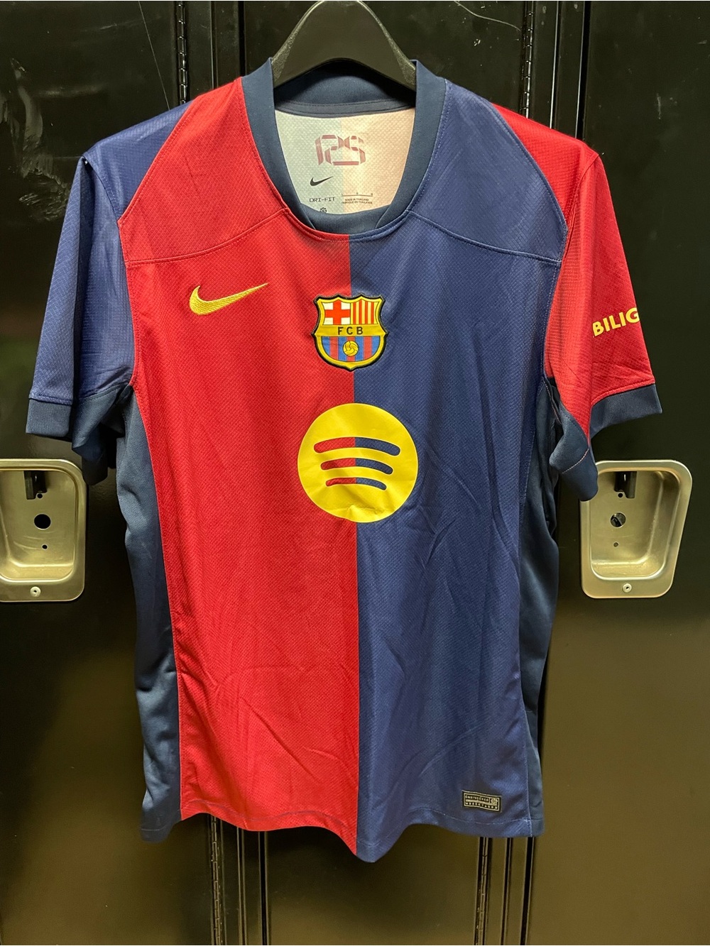 Nike FC Barcelona Short-Sleeve Jersey — Red & Blue with Yellow Accents # 19